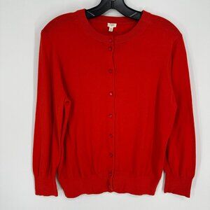 3/$25 J. Crew Cardigan Sweater XL Button Down Red